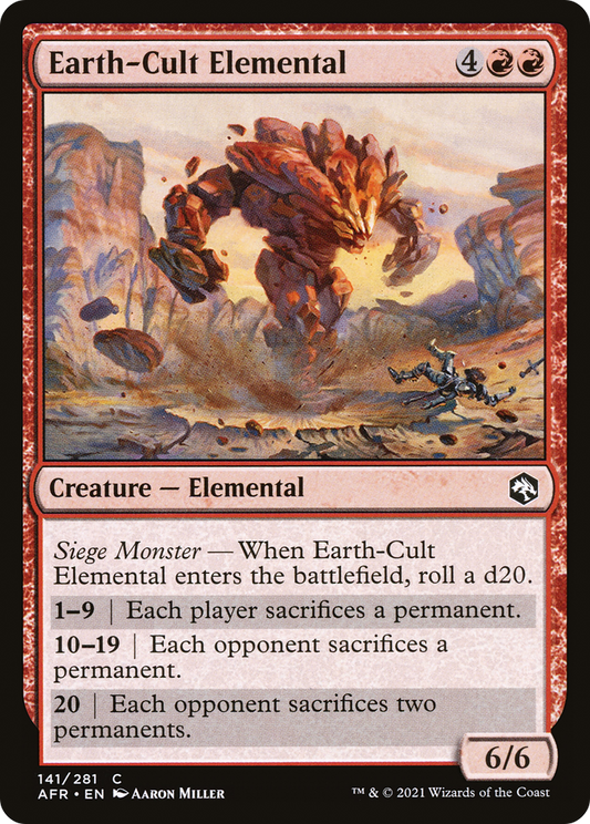 Earth-Cult Elemental - Foil
