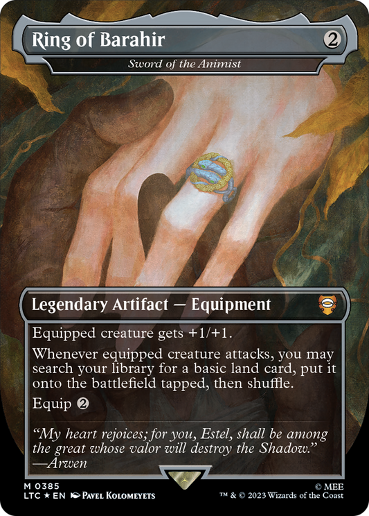 Ring of Barahir [Sword of the Animist] (0385) (Borderless) - Surge Foil