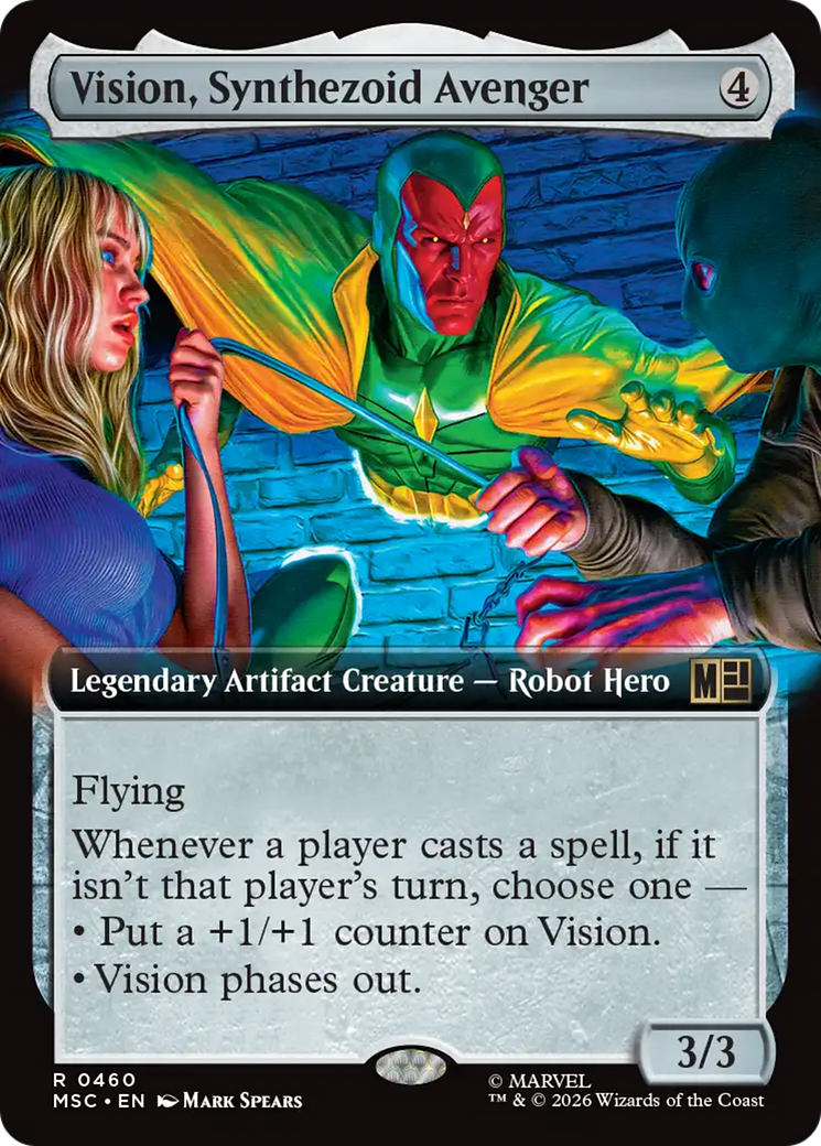 Vision, Synthezoid Avenger (0460) (Extended Art) (MSC) - Foil