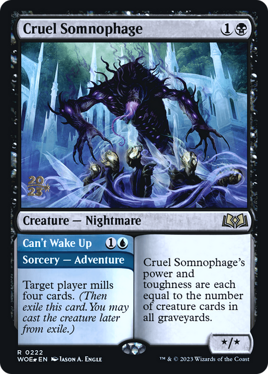 Cruel Somnophage // Can't Wake Up (0222) (Prerelease) - Foil