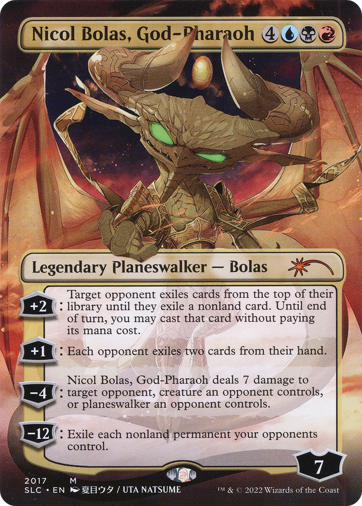 Nicol Bolas, God-Pharaoh (2017) (Borderless)