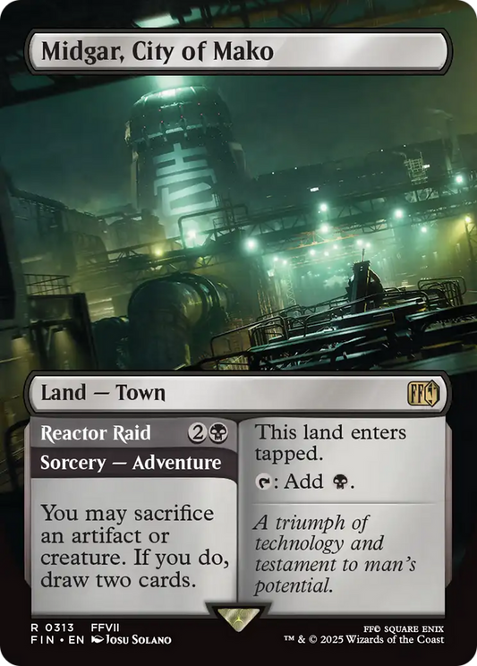 Midgar, City of Mako // Reactor Raid (0313) (Borderless) - Foil