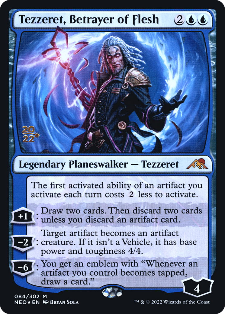 Tezzeret, Betrayer of Flesh (084) (Prerelease) - Foil