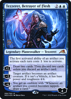 Tezzeret, Betrayer of Flesh (084) (Prerelease) - Foil