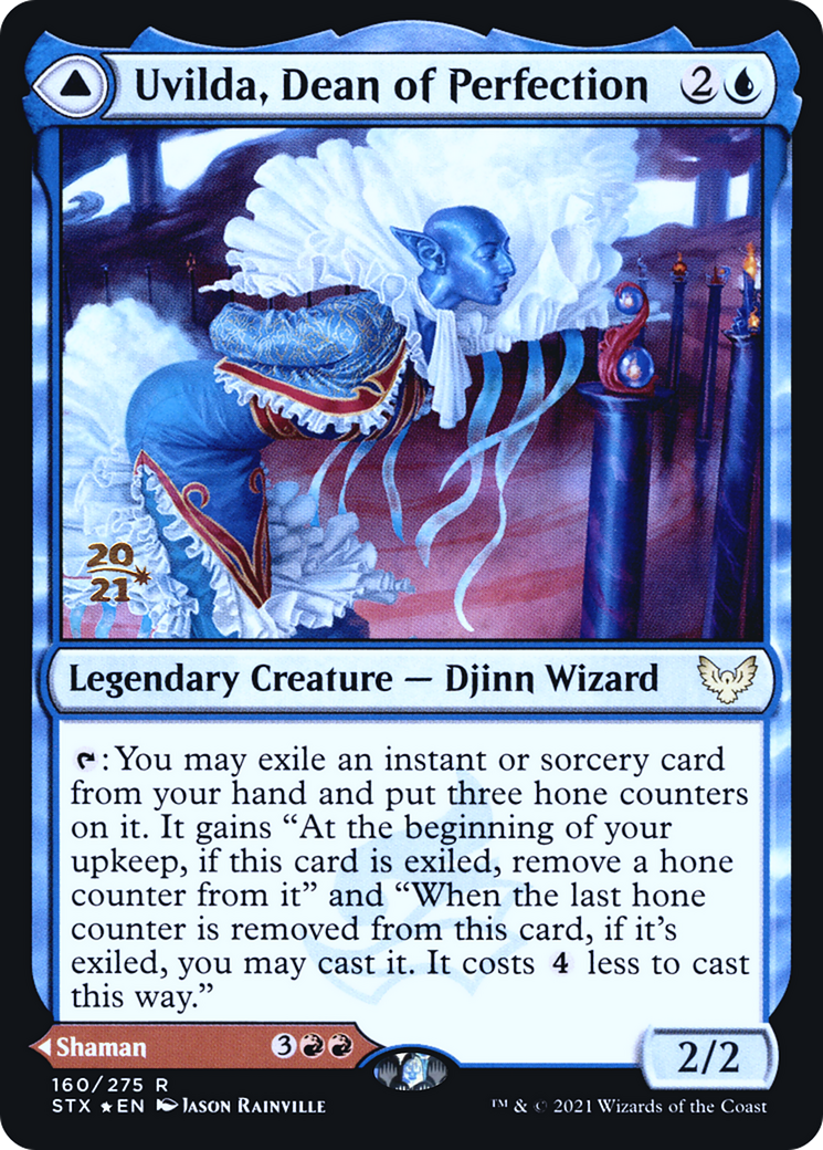 Uvilda, Dean of Perfection // Nassari, Dean of Expression (160) (Prerelease) (PSTX) - Foil