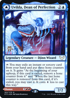 Uvilda, Dean of Perfection // Nassari, Dean of Expression (160) (Prerelease) (PSTX) - Foil
