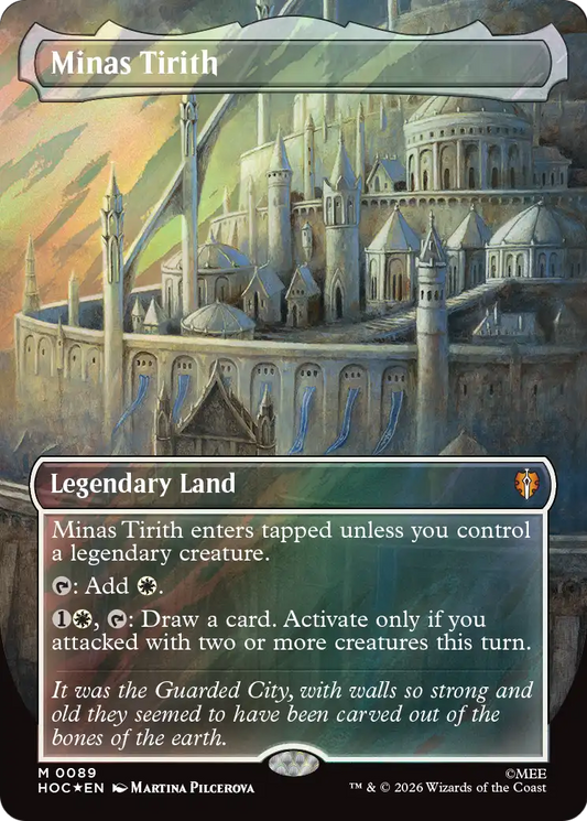Minas Tirith (0089) (Borderless) (HOC) - Surge Foil
