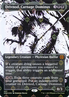 Drivnod, Carnage Dominus (437) (Borderless) (Showcase) - Compleat Foil