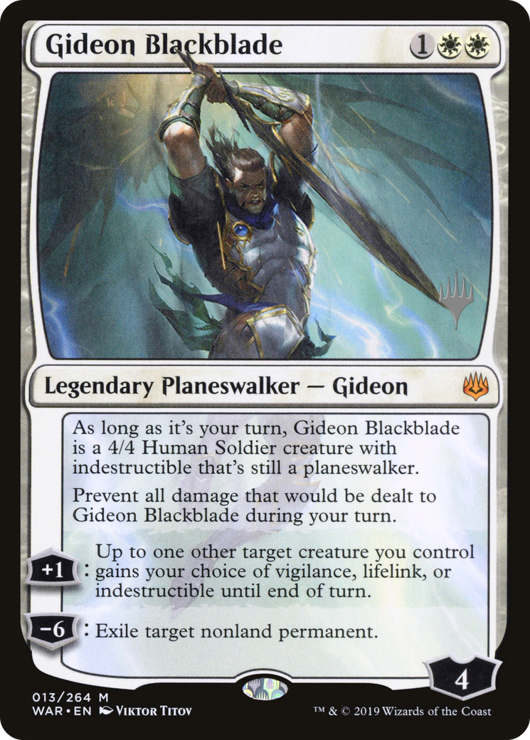 Gideon Blackblade (013) (Promo Pack) - Foil