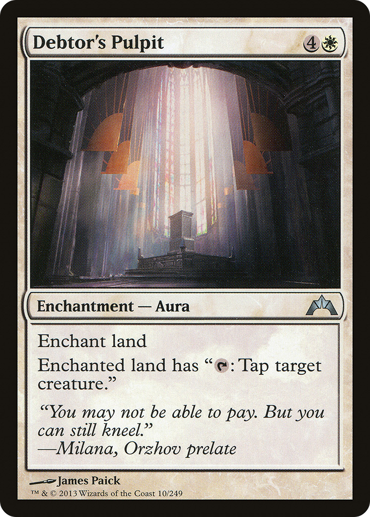 Debtor's Pulpit - Foil