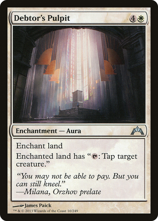 Debtor's Pulpit - Foil