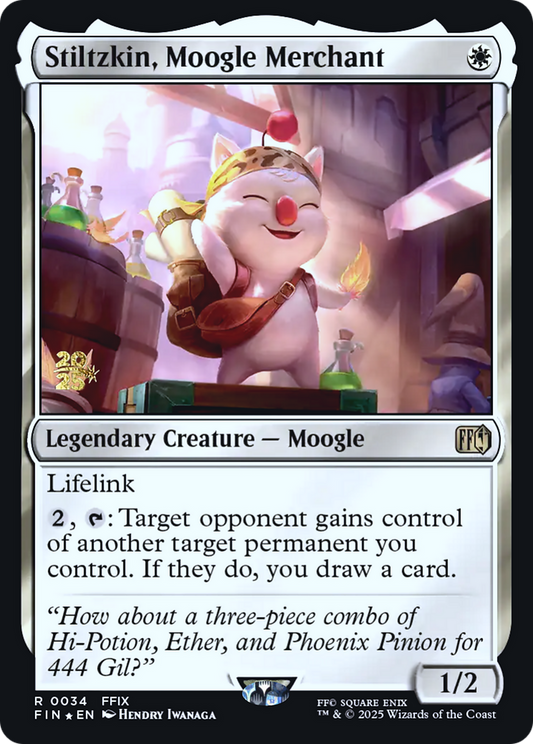 Stiltzkin, Moogle Merchant (0034) (Prerelease) - Foil