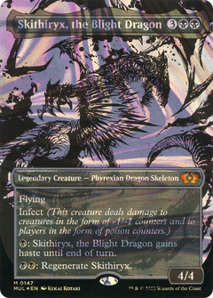 Skithiryx, the Blight Dragon (0147) (Borderless) (Showcase) - Halo Foil