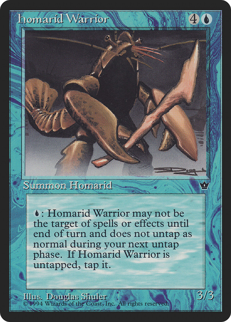 Homarid Warrior (Illus. Douglas Shuler)