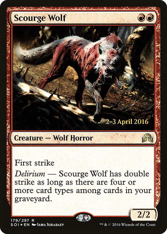 Scourge Wolf (179) (Prerelease) - Foil