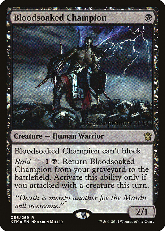 Bloodsoaked Champion (066) (Prerelease) - Foil