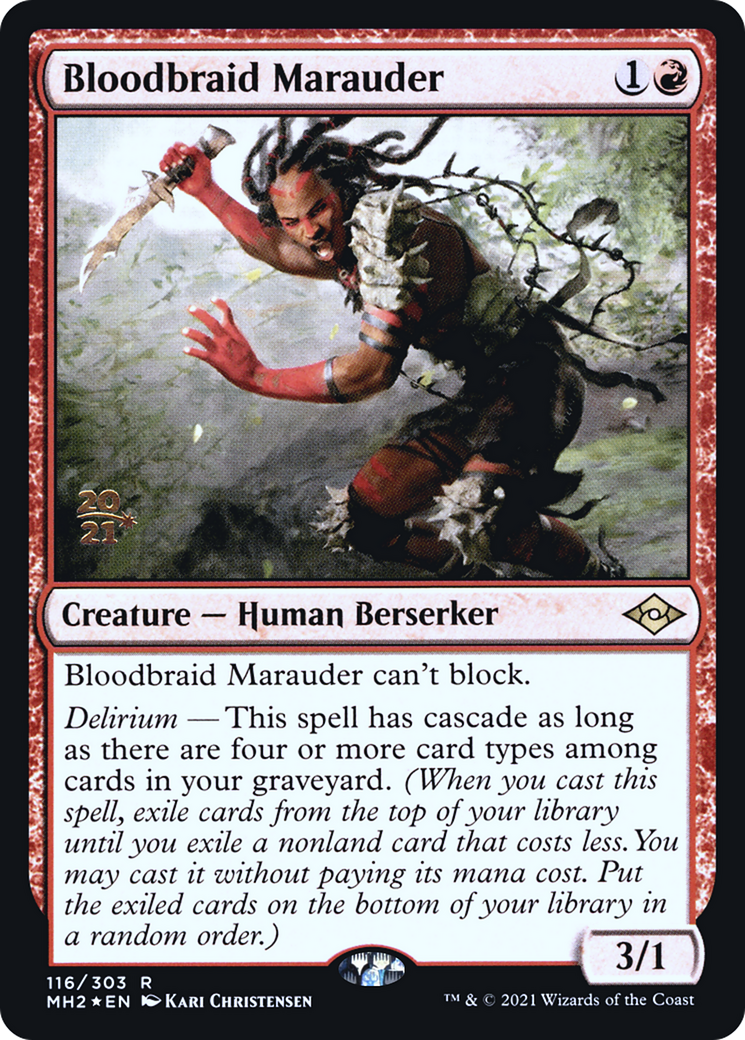 Bloodbraid Marauder (116) (Prerelease) - Foil
