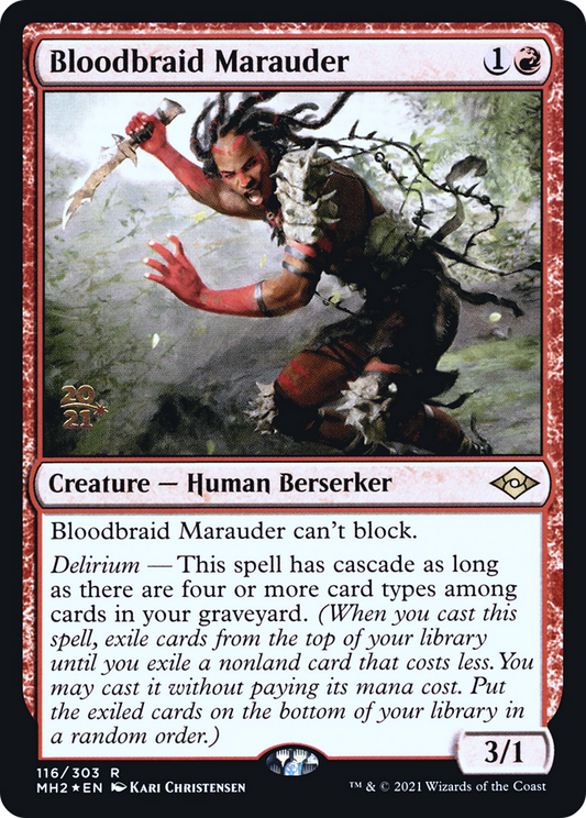 Bloodbraid Marauder (116) (Prerelease) - Foil