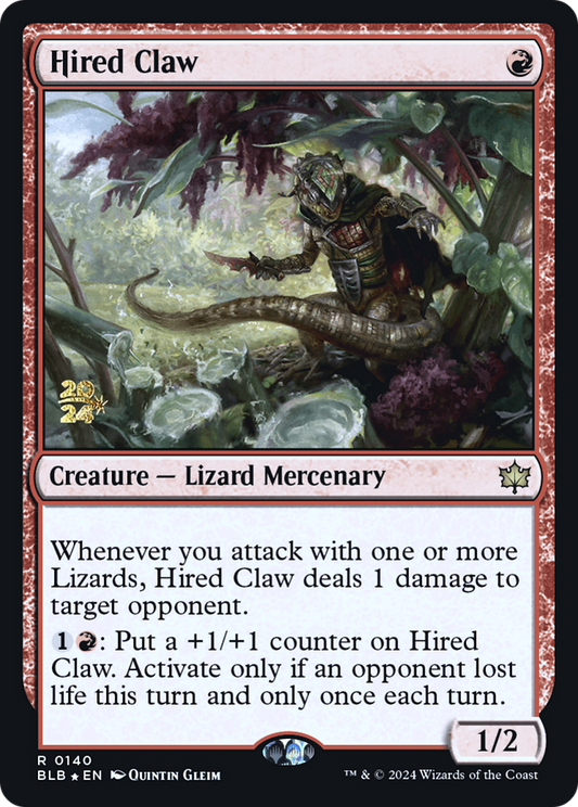 Hired Claw (0140) (Prerelease) - Foil