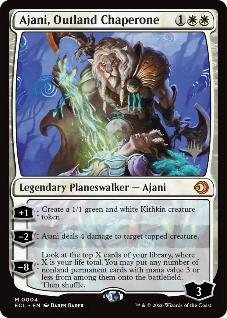 Ajani, Outland Chaperone (0004) (Promo Pack) (PECL)