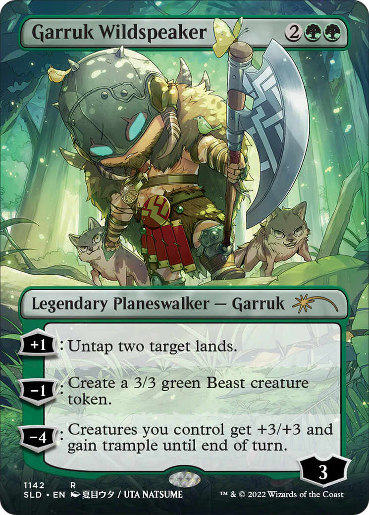 Garruk Wildspeaker (1142) (Borderless) - Foil