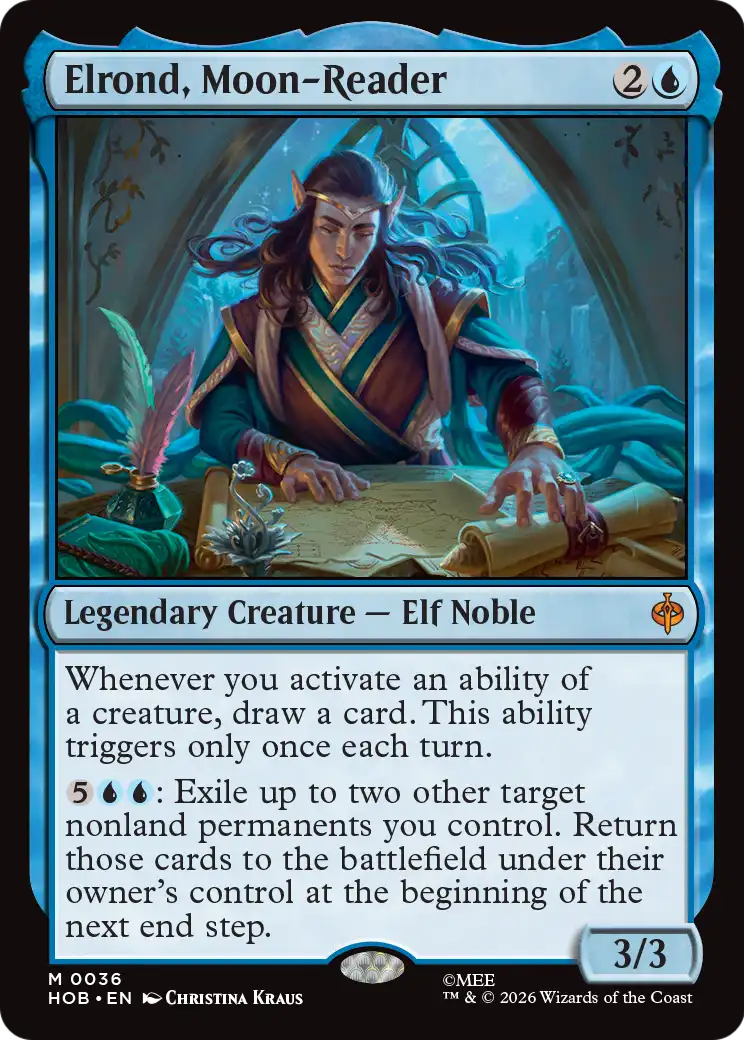 Elrond, Moon-Reader (0036) (HOB) - Foil