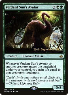Verdant Sun's Avatar (213) (Prerelease) - Foil