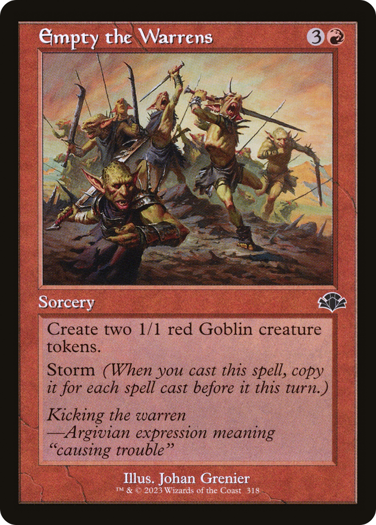 Empty the Warrens (318) (Retro Frame)