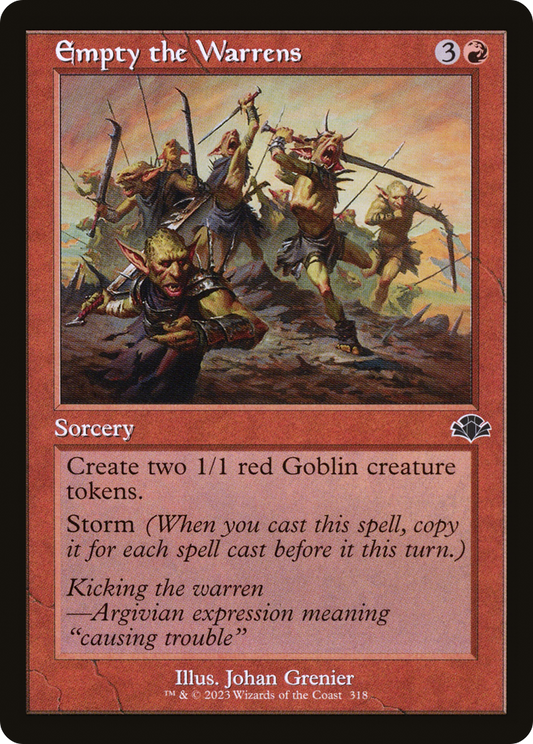 Empty the Warrens (318) (Retro Frame)