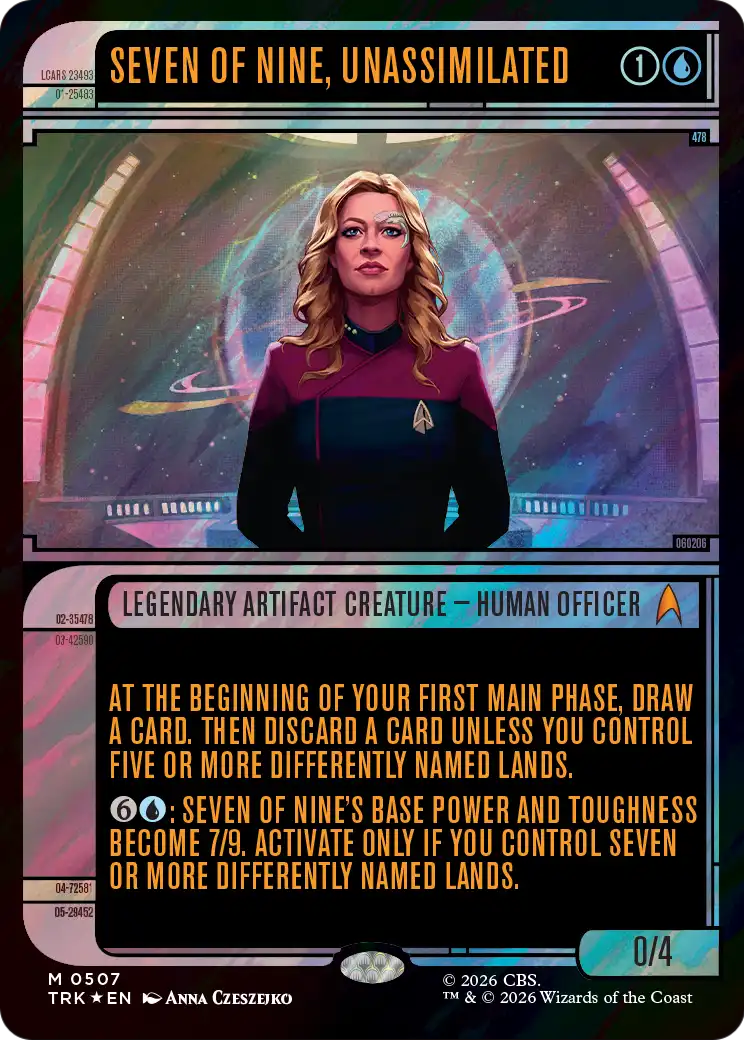 Seven of Nine, Unassimilated (0507) (Showcase) (TRK) - Surge Foil
