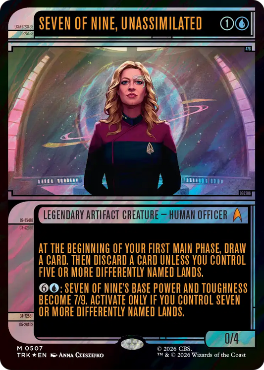 Seven of Nine, Unassimilated (0507) (Showcase) (TRK) - Surge Foil