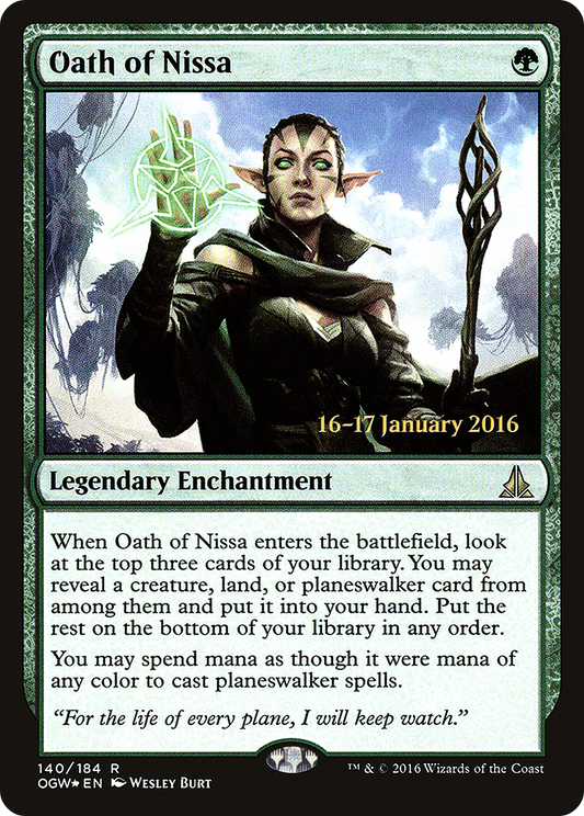 Oath of Nissa (140) (Prerelease) - Foil