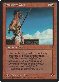 Brassclaw Orcs (Spear) (Illus. Rob Alexander)