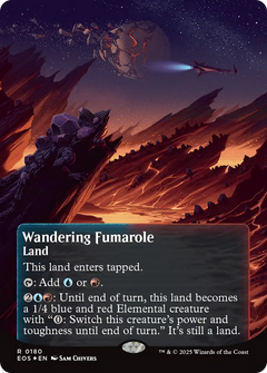 Wandering Fumarole (0180) (Borderless) - Galaxy Foil