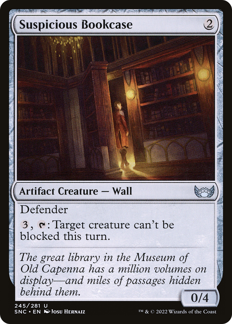 Suspicious Bookcase - Foil