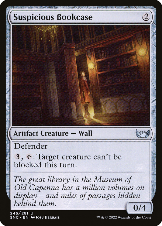 Suspicious Bookcase - Foil