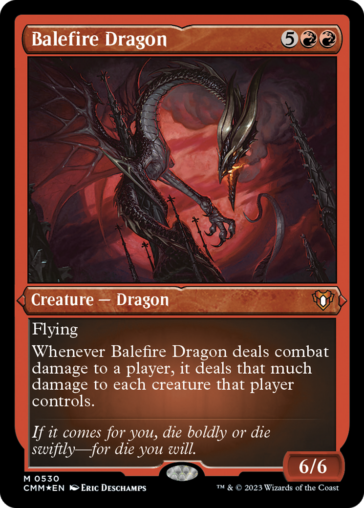 Balefire Dragon (0530) - Foil Etched
