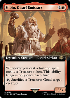 Gloin, Dwarf Emissary (0771) (Extended Art) - Surge Foil