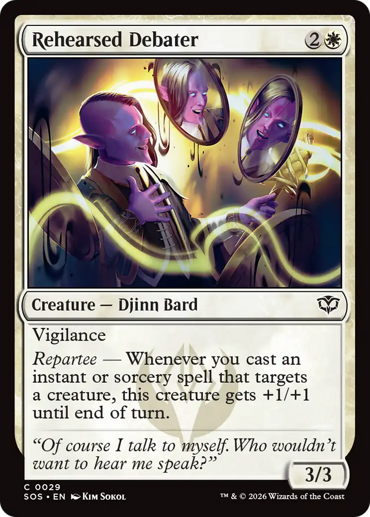 Rehearsed Debater (SOS) - Foil