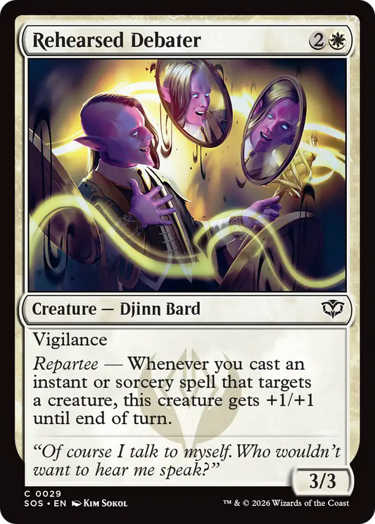 Rehearsed Debater (SOS) - Foil