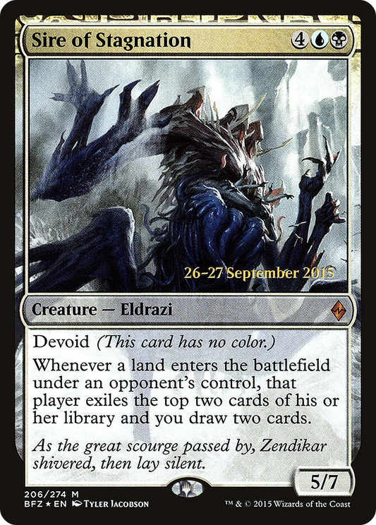 Sire of Stagnation (206) (Prerelease) - Foil