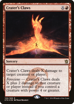Crater's Claws (106) (Prerelease) - Foil