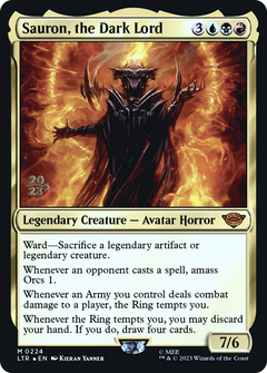 Sauron, the Dark Lord (0224) (Prerelease) - Foil
