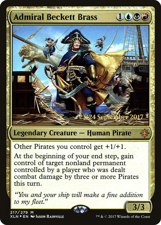 Admiral Beckett Brass (217) (Prerelease) - Foil