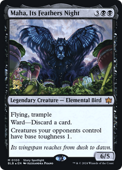 Maha, Its Feathers Night (0100) (Prerelease) - Foil