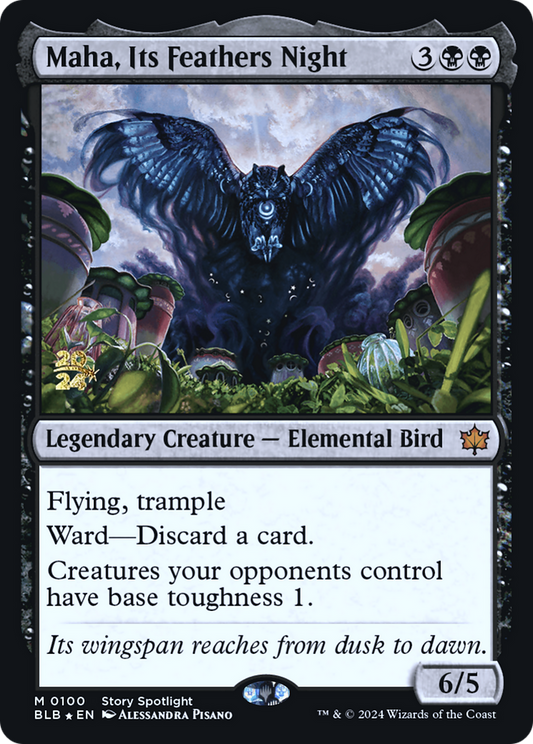 Maha, Its Feathers Night (0100) (Prerelease) - Foil