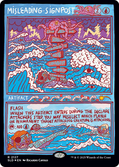 Misleading Signpost (2127) (Showcase) (SLD) - Foil