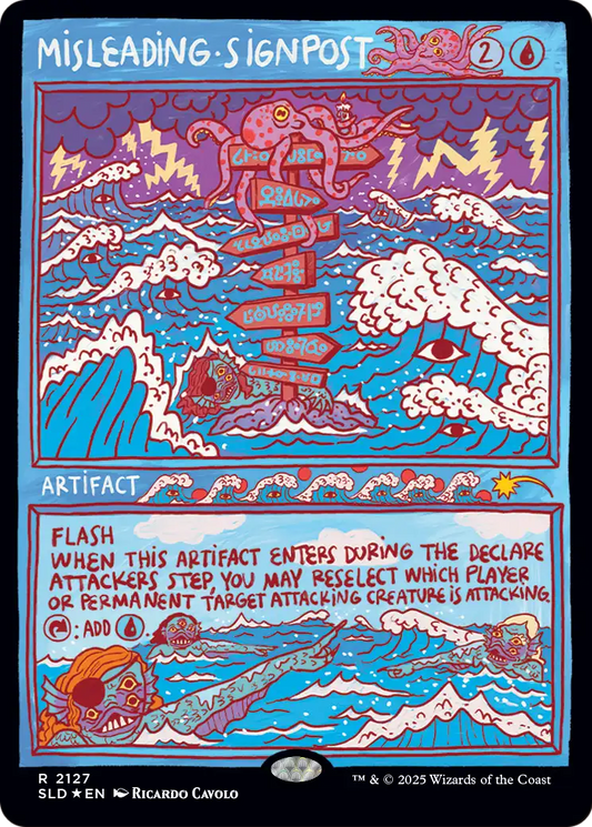 Misleading Signpost (2127) (Showcase) (SLD) - Foil