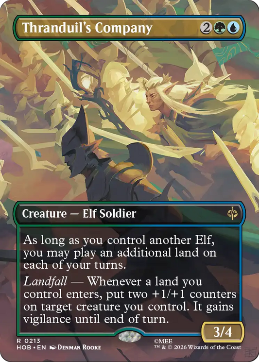Thranduil's Company (0213) (Borderless) (Dragon Hoard Frame) (HOB)