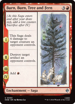 Burn, Burn, Tree and Fern (0090) (HOB)